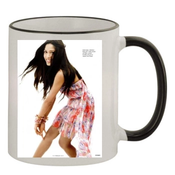 Freida Pinto 11oz Colored Rim & Handle Mug