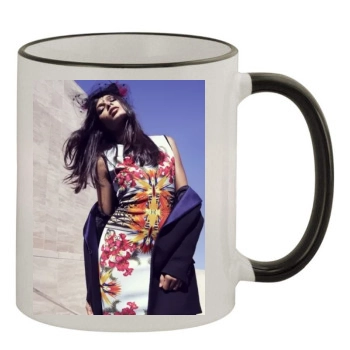 Freida Pinto 11oz Colored Rim & Handle Mug