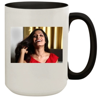 Freida Pinto 15oz Colored Inner & Handle Mug