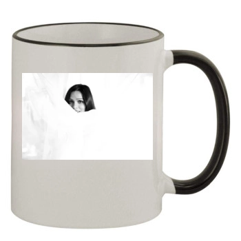 Freida Pinto 11oz Colored Rim & Handle Mug