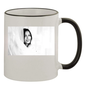 Freida Pinto 11oz Colored Rim & Handle Mug