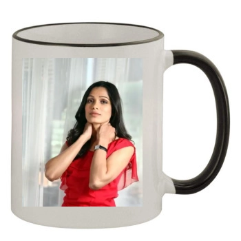 Freida Pinto 11oz Colored Rim & Handle Mug