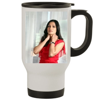 Freida Pinto Stainless Steel Travel Mug