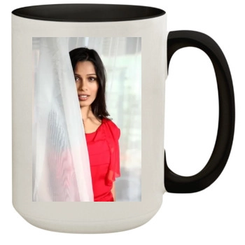 Freida Pinto 15oz Colored Inner & Handle Mug