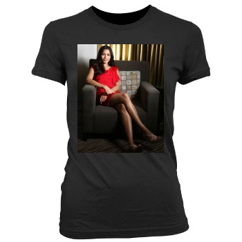 Freida Pinto Women's Junior Cut Crewneck T-Shirt