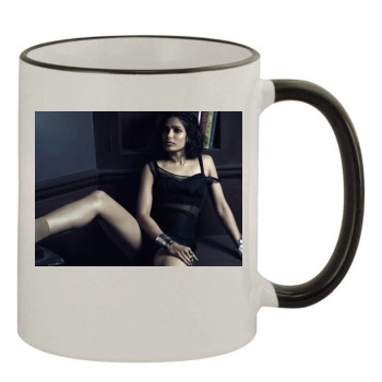 Freida Pinto 11oz Colored Rim & Handle Mug