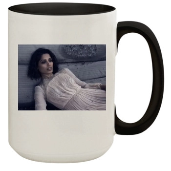 Freida Pinto 15oz Colored Inner & Handle Mug