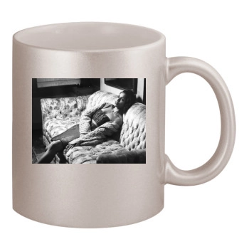 Freida Pinto 11oz Metallic Silver Mug