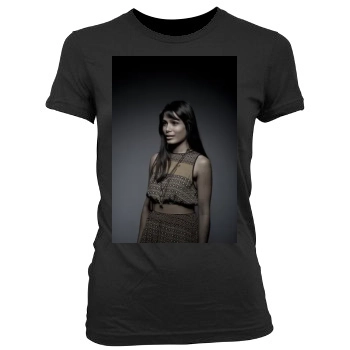 Freida Pinto Women's Junior Cut Crewneck T-Shirt