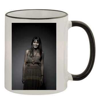 Freida Pinto 11oz Colored Rim & Handle Mug