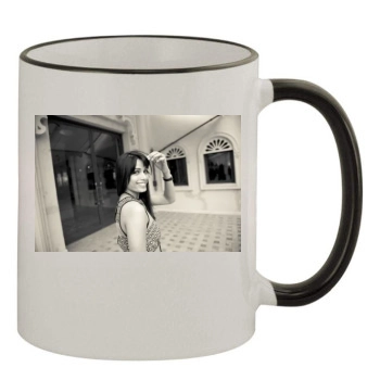 Freida Pinto 11oz Colored Rim & Handle Mug