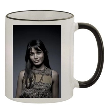 Freida Pinto 11oz Colored Rim & Handle Mug