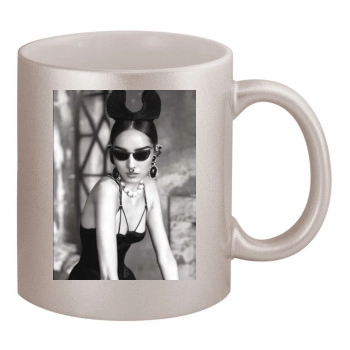 Fei Fei Sun 11oz Metallic Silver Mug