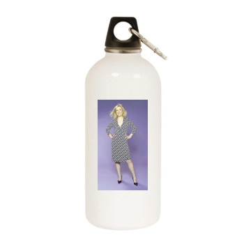 Fiona Phillips White Water Bottle With Carabiner