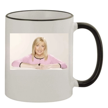 Fiona Phillips 11oz Colored Rim & Handle Mug