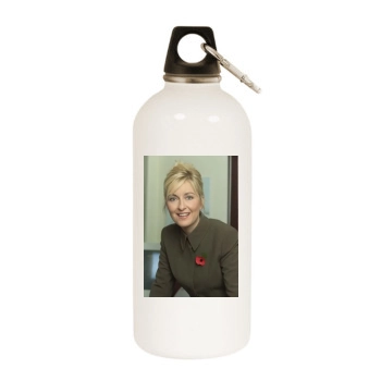 Fiona Phillips White Water Bottle With Carabiner