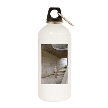 Fredrika Larsson White Water Bottle With Carabiner