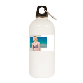 Fredrika Larsson White Water Bottle With Carabiner