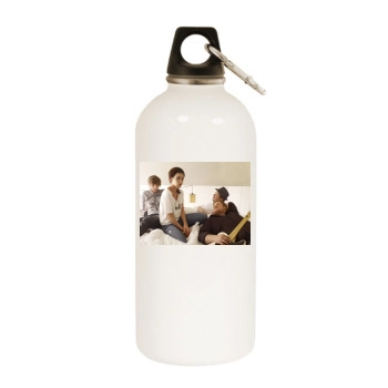 Frida Gold White Water Bottle With Carabiner