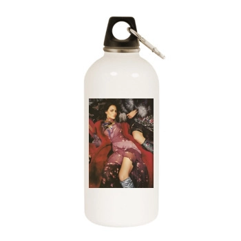 Fernanda Tavares White Water Bottle With Carabiner