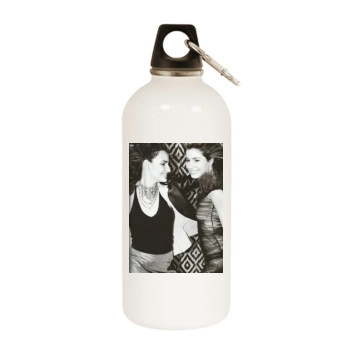 Fernanda Tavares White Water Bottle With Carabiner