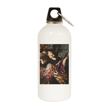 Fernanda Tavares White Water Bottle With Carabiner