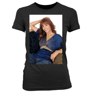 Halle Berry Women's Junior Cut Crewneck T-Shirt