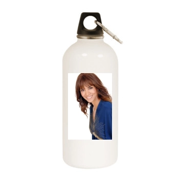 Halle Berry White Water Bottle With Carabiner