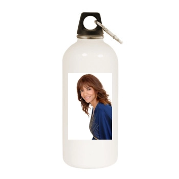 Halle Berry White Water Bottle With Carabiner