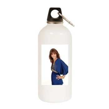 Halle Berry White Water Bottle With Carabiner