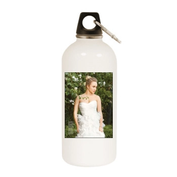 Hayden Panettiere White Water Bottle With Carabiner