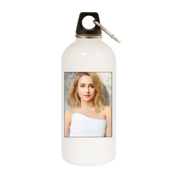 Hayden Panettiere White Water Bottle With Carabiner