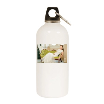 Hayden Panettiere White Water Bottle With Carabiner