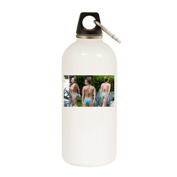 Hayden Panettiere White Water Bottle With Carabiner