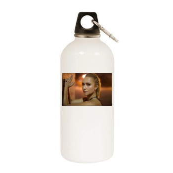 Hayden Panettiere White Water Bottle With Carabiner