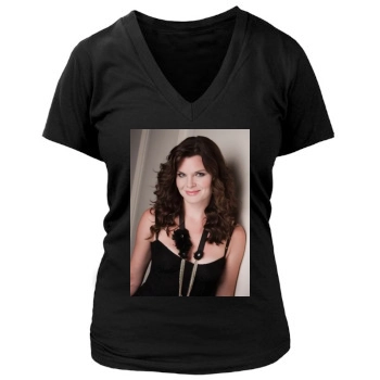 Heather Tom Women's Deep V-Neck TShirt