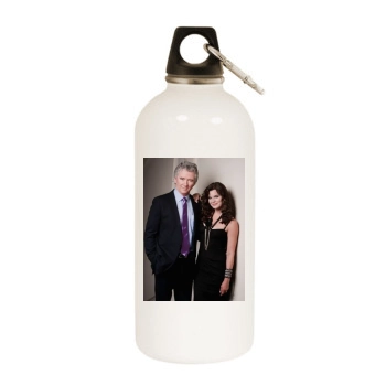 Heather Tom White Water Bottle With Carabiner