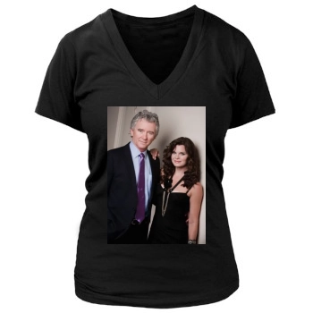 Heather Tom Women's Deep V-Neck TShirt