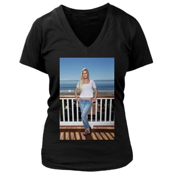 Heidi Montag Women's Deep V-Neck TShirt