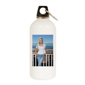 Heidi Montag White Water Bottle With Carabiner