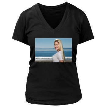 Heidi Montag Women's Deep V-Neck TShirt