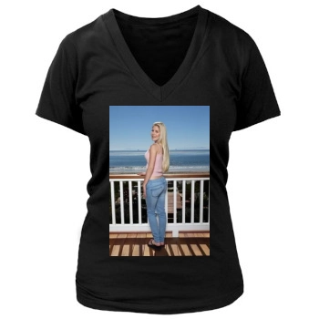 Heidi Montag Women's Deep V-Neck TShirt