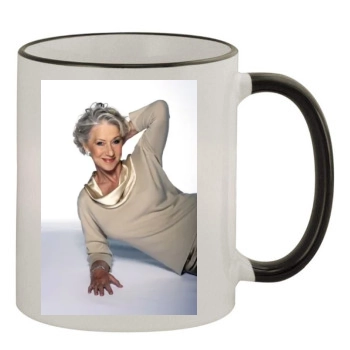 Helen Mirren 11oz Colored Rim & Handle Mug