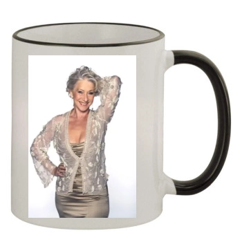 Helen Mirren 11oz Colored Rim & Handle Mug