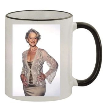 Helen Mirren 11oz Colored Rim & Handle Mug