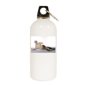 Helen Mirren White Water Bottle With Carabiner