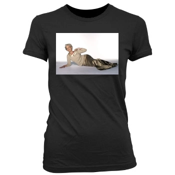 Helen Mirren Women's Junior Cut Crewneck T-Shirt