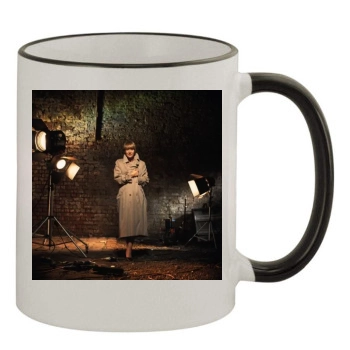 Helen Mirren 11oz Colored Rim & Handle Mug