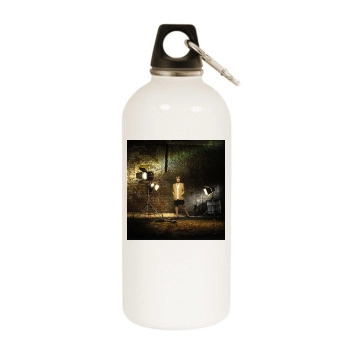 Helen Mirren White Water Bottle With Carabiner