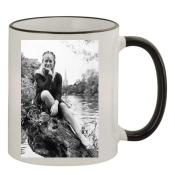 Helen Mirren 11oz Colored Rim & Handle Mug